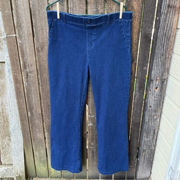 Betabrand Yoga Denim Bootcut Jeans W1118-IN Sz XL Petite - Picture 7 of 14